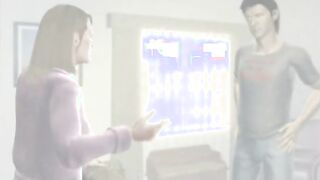 Lucky 3d hentai gets sucking and fucking three sexy anime girls