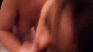 Little caprice licking cock