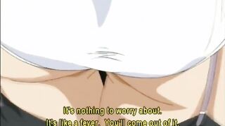 Chained hentai with bigtits in a leash is forced to pee while shes watched