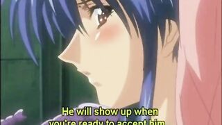 Bondage hentai coed gets fingered pussy and dildoed