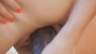 Brunette beauty princess vibrating