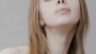 glamorous sknny girl teasing for mirror
