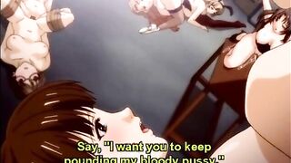 All tied hentai girls brutally gangbanged