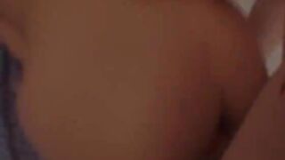 Blindfold blowjob and darkhair fucking