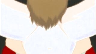 Captive hentai bride threesome fucked by bondage anime cock