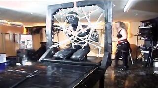 Hot domina playing with her slave girl