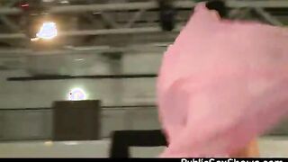 Stripper oils up a guy and teases him