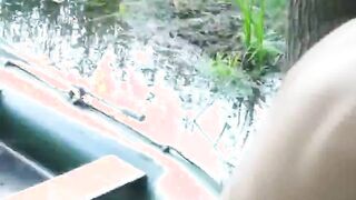 Amateur german Natasha in the boat