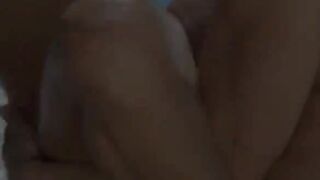 Poolside passion with hot brunette woman