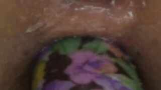 violet toy in a asian asshole
