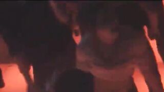 My russian coed dancing in the club