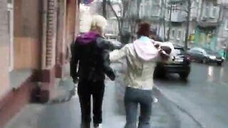 Softcore walking of my teens in Kiev