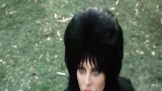 Cassandra Peterson showing some great trademark cleavage