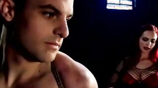 Tied up slave gets flexible with ropes