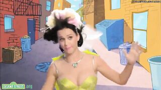 Katy Perry shows her tits to Elmo