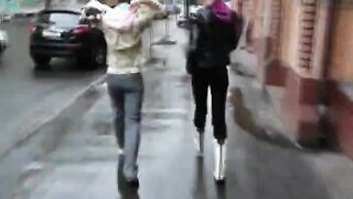 Softcore walking of my coeds in Kiev