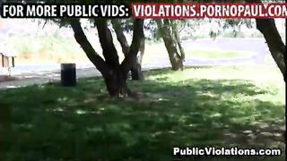 Amateur girls get facials in public