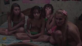 Four czech teens in live show
