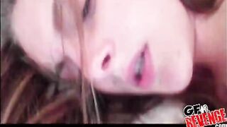 Teen with great tits fucked by boyfriend