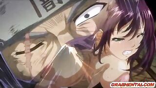 Bondage Japanese hentai with bigtits brutally fucked by ninja anime