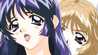 Lesbian hentai bride threesome hard