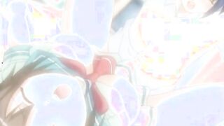 Hentai schoolgirl with amazing titties gets tittyfucked for the first