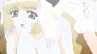 Busty hentai maid hard fucking by shemale anime and dripping cum