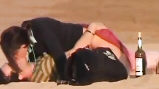 Crazy Girl Rides Her BF In Public