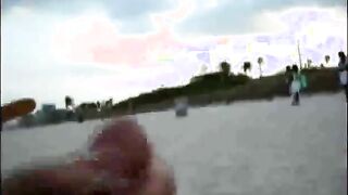 guy masturbating to girls walking on beach