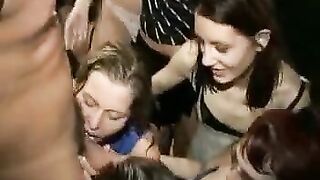 Sex party in a club