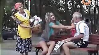 big perfect tit chick shows off her tits in public