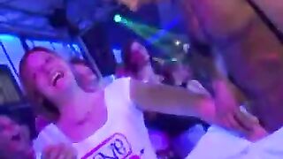 Nympho Cougar Deepthroats Hard-Ons At Group Grope