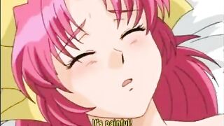 Redhead hentai with bigtits hot riding dick