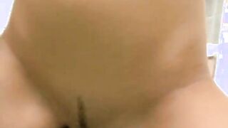 Teen with a perfect body and giant banana tits rides the sybian