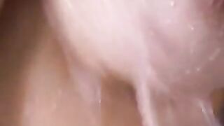Nice Tits Girl Showering Her Naked Body