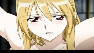 Chained hentai bigboobed gangbanged by monsters in the dungeon