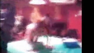 stripper fills up her ass and super soaks the audience