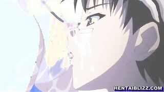 Cute hentai coed hot doggystyle fucked wetpussy in the outdoor
