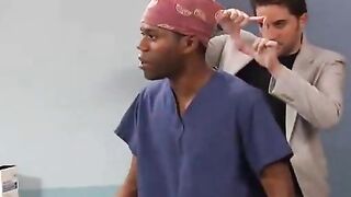 super hot blonde and asian fuck a lucky patient