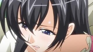 Hentai girl double penetration in the outdoor