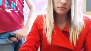 Cute Teen Shows Her Friends Her Blowjob Skills