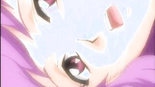 Captive hentai with ass and pussy dildoed gets whipped