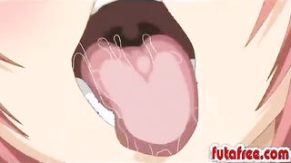 Hentai girl blowjobs futagirl hard cock
