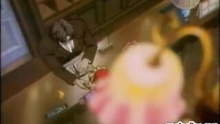 Two hentai gays having hot kiss