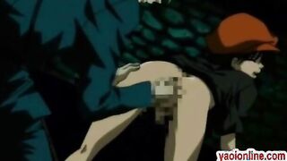 Young hentai guy gets his anal fucked