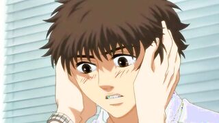 Hentai guy touching his boyfriend body