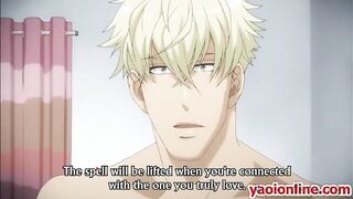 Two hentai guys hot kissing and free sex
