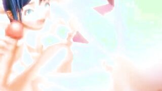 Threesome anime dickgirl fucking hard