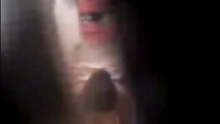 Spying hairy milf in the bathroom