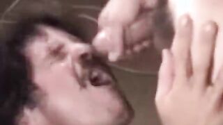 Hairy southern redneck gets facial